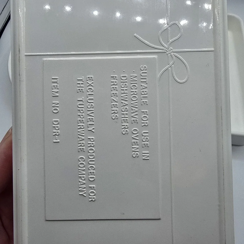 Vtg Tupperware Melamine White‎ Compartments Mcm Organizer Dpr-1